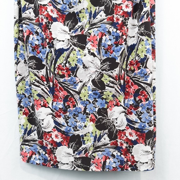 Lauren‎ Ralph Lauren Floral Flutter Sleeve Surplice Dress Size 10 V Neck Ruched - Picture 10 of 16